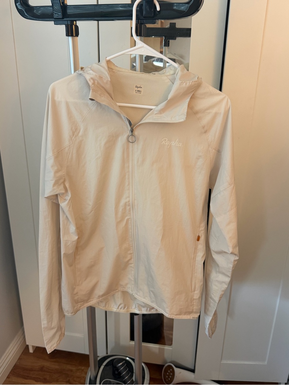 Rapha Cream Lightweight Hooded Jacket